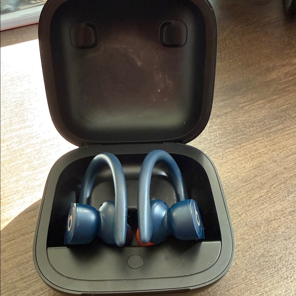 Beats by Dre Blue Earbud Headphones